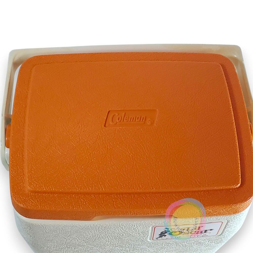 Vintage Coleman Lil Oscar Orange Cooler 5272 - Picture 5 of 16